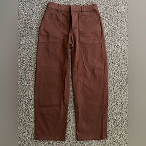 Brown Wide-Leg Pants